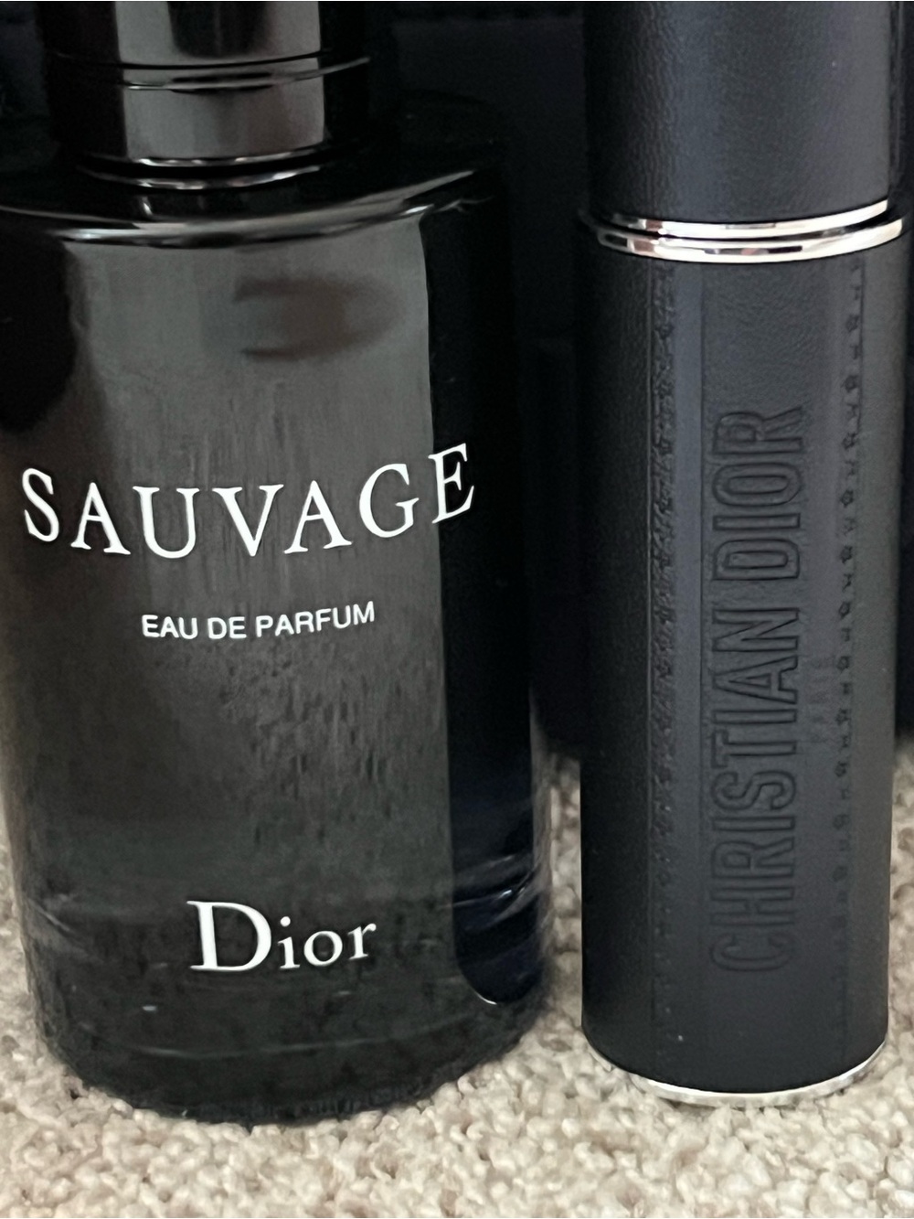 SAUVAGE by Christian Dior Men’s Cologne , Black Travel Bag, Not Used - Picture 2 of 8